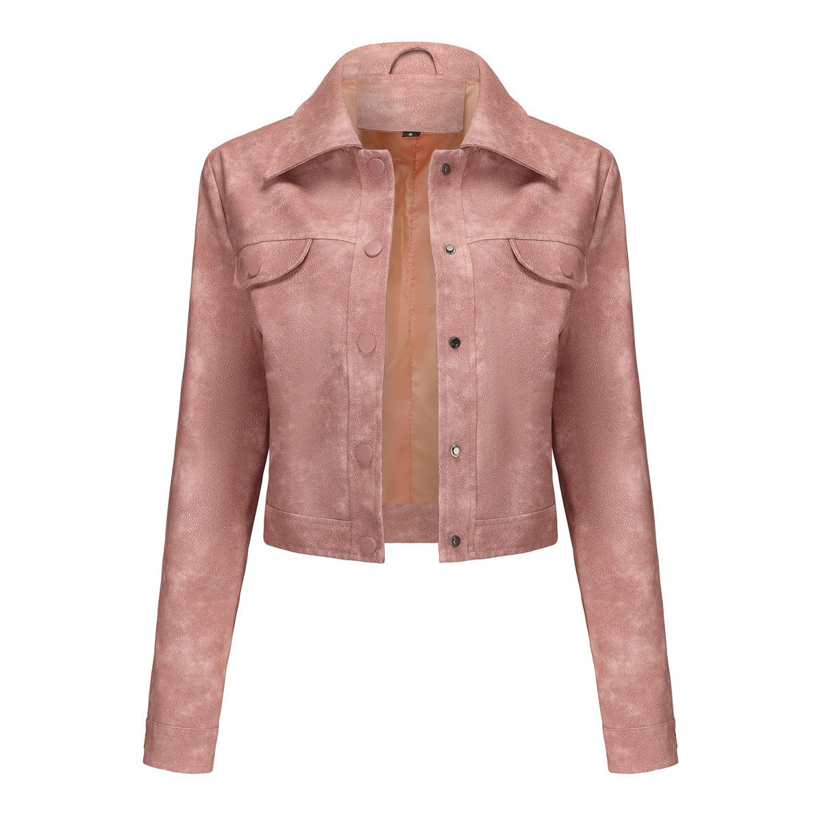 Spring Autumn Thin Leather Coat Women Multi Pocket Cardigan Casual Jacket Popular Daily Coat