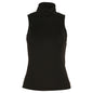 Autumn Women Clothing High Neck Sleeveless Slim Fit Cropped Solid Color All Matching Vest