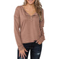 Solid Color Hoodie Women Spring Autumn Breasted Half Cardigan Long Sleeve Casual Top