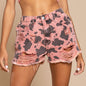 Summer Leopard Print Denim Shorts Women Worn Casual Pants