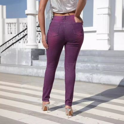 Women Clothing Washing Skinny Pants High Waist Women Jeans