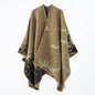 Autumn Winter Shawl Street Travel All Match Cloak Double Sided Cashmere Cloak