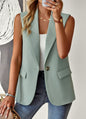 Blazer Women Spring Summer Loose Office Sleeveless Vest