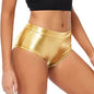 Metallic Coated Fabric Popular Colorful Flash Cloth Nightclub Stage Performance Wear Leggings Women Clothing Shorts Pants