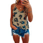 Summer Arrival Wish Sexy Print Leopard Print Camisole Women Top