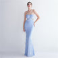 Bottom Sequin Suspender Party Sequined Dress Long Banquet Slim Fit Evening Dress Elegant