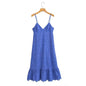 Summer Wind Women Lace Embroidered Strap Dress