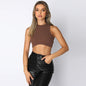 Women Clothing Summer New Fashion Sexy Vest High Waist cropped Sleeveless Top