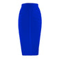 Characteristic Striped Sexy Mid Skirt Elegant Slim High Waist Hip Skirt Bandage Skirt