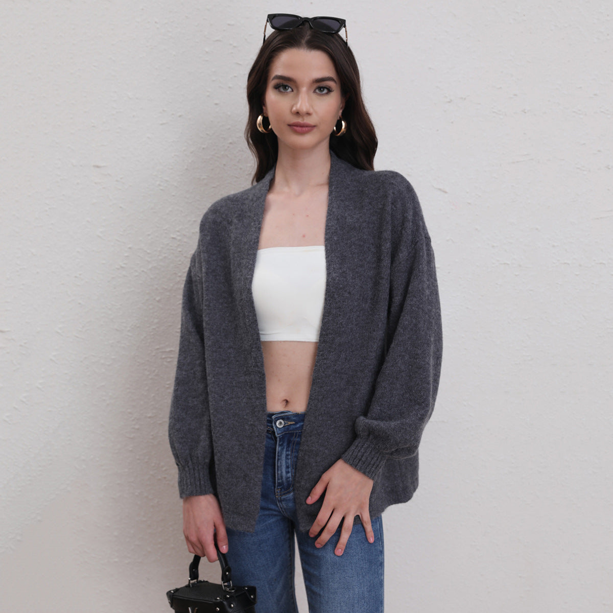 Women Clothing Women Knitted Cardigan Top Autumn Winter Casual Sweater Women Top