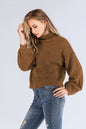 Women Autumn Winter Half High Collar Long Sleeves Thick Soft Glutinous Knitted Sweater