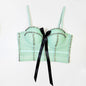 Niche Design Heavy Industry Bow Sexy Drill Chain Handmade Boning Corset Corset Sling