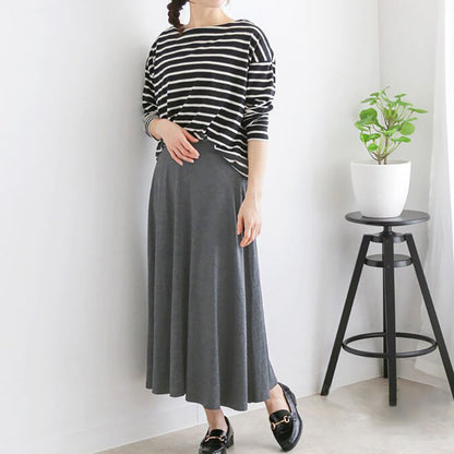 Spring Summer Women Large Swing Flare Skirt Long Skirt Women Clothing