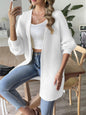 Women Cardigan Autumn Winter Casual Woven Shirt Mink like Sweater Coat