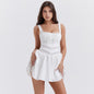 Women Clothing Sexy Lace Cami Dress Pure White Short Sweet Spicy Summer Dress for Women