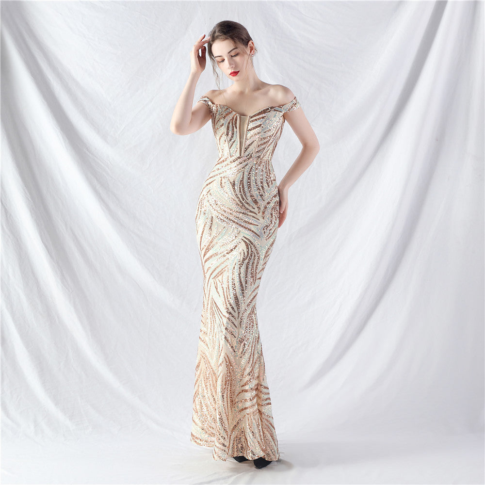 Court Boning Corset Waist Tight Vest High End Evening Dress