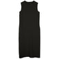 Pure Linen High Quality Sleeveless Vest Dress French Simplicity Back Slit Office Mid Length Dress Women Clothing No Belt