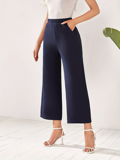 Women Clothing High Waist Wide Leg Pants Women Draping Effect Slimming Straight Pants Casual Pants