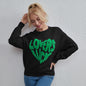 Autumn Winter Sweet Love Contrast Color Sweater Street Casual Loose Knitted Sweater for Women