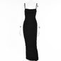 Slip Dress Summer Women Sexy Sexy Backless Tight Waist Controlled Pleated Dress