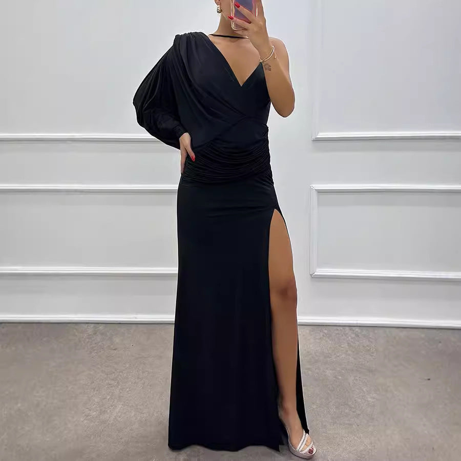 Women V neck Sexy Design Dress Evening Dress