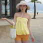 Women Clothing Summer Sexy Pleated All Matching Tube Top Top