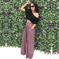 Personality Houndstooth Printed Flared Pants Wide Leg Casual Pants Autumn Winter Wide Leg Pants Plus Size