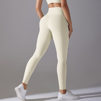 Celebrity High Waist Hip Lift Nude Feel Pants Wear Free Underwear No Embarrassment Line Sports Trousers Running Fitness Yoga Pants Women