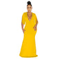 Women Wear Solid Color V neck Tassel Sleeveless Maxi Dress Women