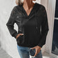 Women Clothing Autumn Winter Long Sleeve Black Women Hoodie Sweater