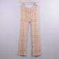 Hand Crochet Hollow Out Cutout out Strap Beach Pants Women Casual Trousers