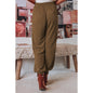 Spring Women Drawstring High Waist Pocket Jogging Cotton Linen Casual Pants