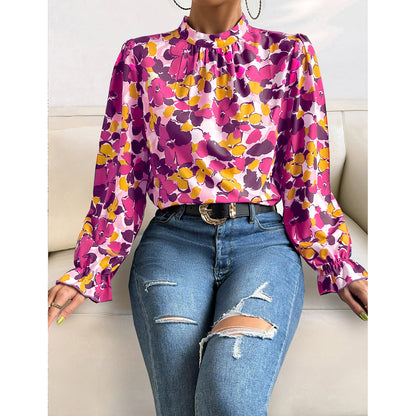 Printing Top Spring Summer Bohemian Casual Vacation Shirt Women Wear