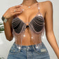 Summer Supply Sexy Nightclub Exaggerated Flash Diamond Chest Chain