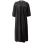 Spring V neck Placket Tied Dress French Lazy Cotton Design Puff Sleeve Midi Dress