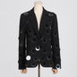 Trendy Blazer for Women Autumn Personality Sequin Stitching High Grade Women