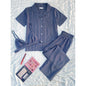 Pajamas Women Spring Autumn Short Sleeve Cardigan Homewear Three Piece Outer Wear