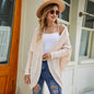 Autumn Winter Elegant Knitted Coat Autumn Winter Solid Color Irregular Asymmetric Shawl Twisted Batwing Sleeve Sweater Cardigan