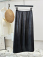 Stories Women Small Long Skirt Korean Split Satin Straight Skirt Casual All Match Tutu