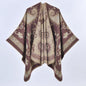 Autumn Winter Retro Paisley Thick Shawl Street Cloak Scarf