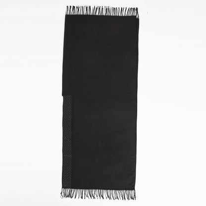 Street Women Scarf Autumn Winter Air Conditioned Room Keeping Warm Dual Purpose Monochrome Tassel Shawl Cape