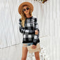 Winter Women Pullover Plaid Sweater Knitwear