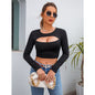 Cropped Top Bottoming Shirt Women Clothing Summer Sexy Long Sleeve sexy T-shirt for Women