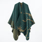 Autumn Winter Shawl Street Travel All Match Cloak Double Sided Cashmere Cloak