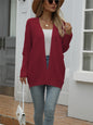 Women Knitwear Autumn Winter Knitted Cardigan Loose Solid Color Sweater Women