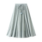 Retro Cotton Linen Double Layer Dress for Women Mid Length SuitableThick Dress