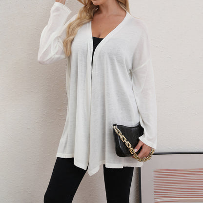 Women Clothing Women Knitted Cardigan Top Daily Casual Sweater Women Top Thin Coat