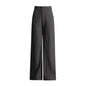 All Matching Graceful Straight Leg Pants Summer Solid Color High Waist Wide Leg Women Casual Trousers