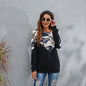 Autumn Winter Camouflage Printed Casual Top Plush round Neck Long Sleeve Sweater