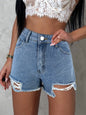 Not Specification Raw Edge Denim Shorts Shorts